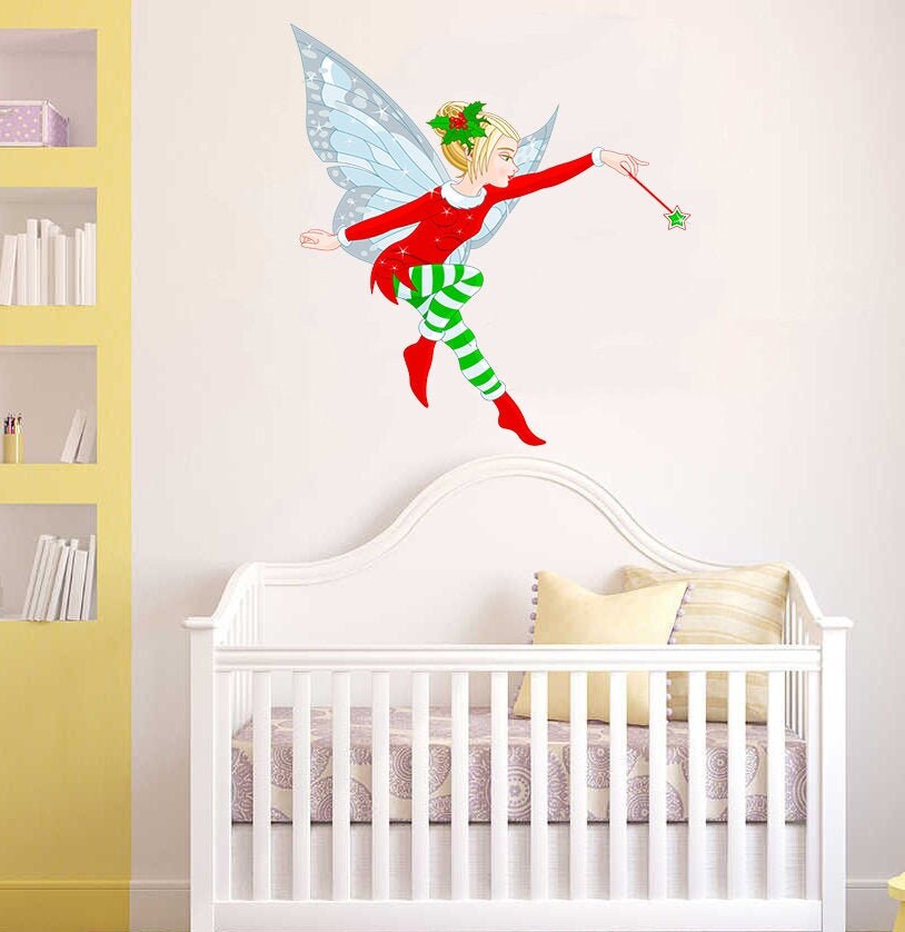 Nursery Elf Decal, Nursery Elf Sticker, Nursery Elf Wall Decor