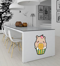 Load image into Gallery viewer, Hamster Nursery Wall Decal, Hamster Sticker, Hamster Wall decor