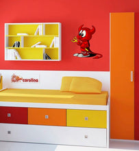Load image into Gallery viewer, Baby Devil Wall Decal, Baby Devil Wall sticker, Baby Devil wall decor