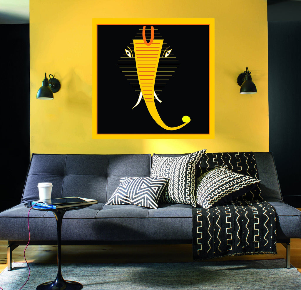 Elephant Stylish Wall Decal, Elephant Stylish Wall Sticker, Elephant Stylish Wall Decor