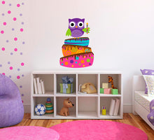 Load image into Gallery viewer, Birthday Owl Decal, Birthday Owl Sticker, Birthday Wall Decor, Birthday Sticker, Birthday Decal