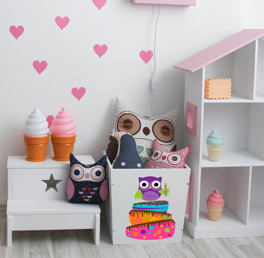 Birthday Owl Decal, Birthday Owl Sticker, Birthday Wall Decor, Birthday Sticker, Birthday Decal