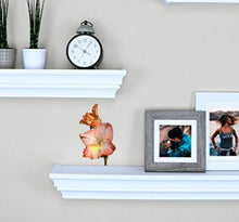 Load image into Gallery viewer, Orange Orchid Wall Decal, Orange Orchid Wall sticker, Orange Orchid wall decor