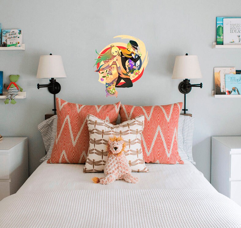 Anime Romantic Decal, Anime Romantic Sticker, Anime Romantic Wall Decor