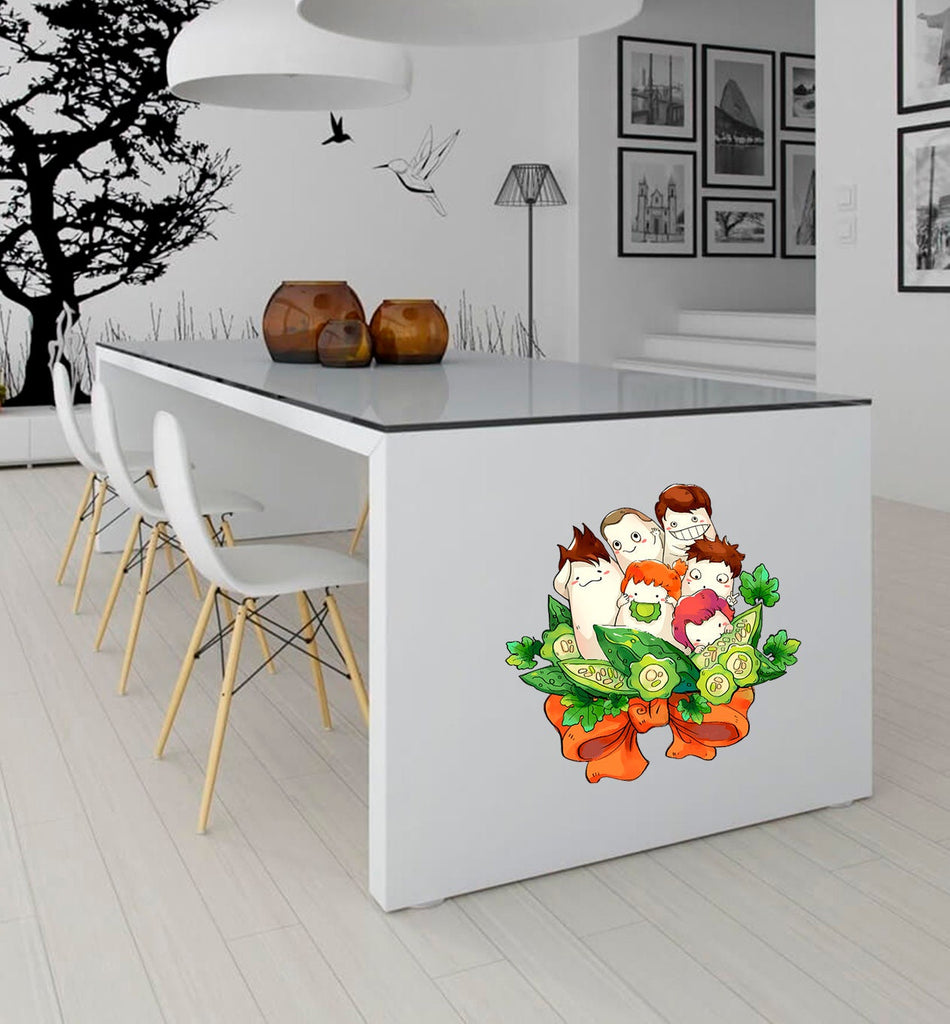 Eat Your Vegetables Decor, Veggies Kids Decal, Veggies Kids Sticker