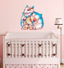 Load image into Gallery viewer, Anime Fox Decal, Anime Fox Sticker, Anime Fox Wall Decor