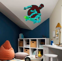 Load image into Gallery viewer, Skateboarder Decal, Skateboarder Sticker, Skateboarder Boys Room Decor