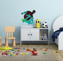 Load image into Gallery viewer, Skateboarder Decal, Skateboarder Sticker, Skateboarder Boys Room Decor