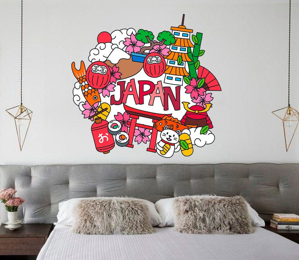 Japan Decal, Japan Sticker, Japan Wall Decor
