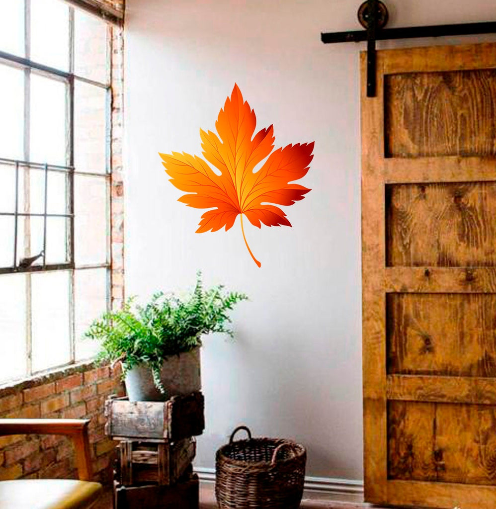 Leaf Decal, Leaf Sticker, Leaf Wall Decor, Leaf Wall Art