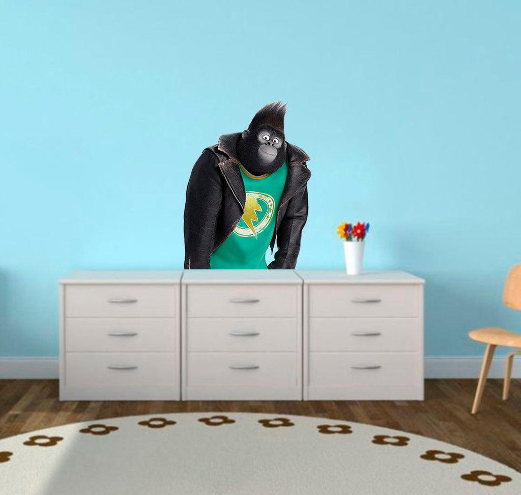 Cool Gorilla Decal, Gorilla Sticker, Gorilla Wall Art, Gorilla Wall Decor