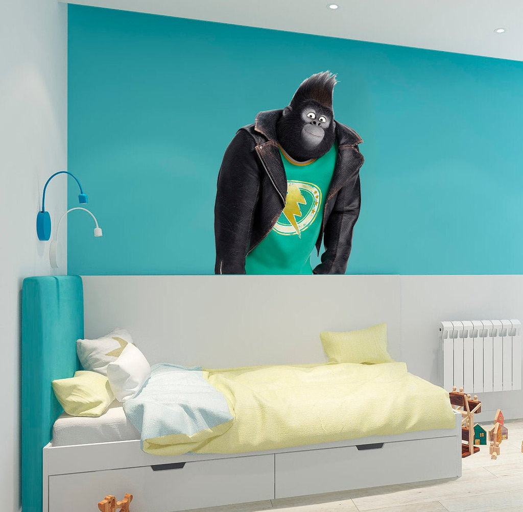 Cool Gorilla Decal, Gorilla Sticker, Gorilla Wall Art, Gorilla Wall Decor