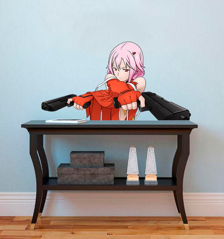 Anime Gunner Decal, Anime Gunner Sticker, Anime Gunner Wall Decor