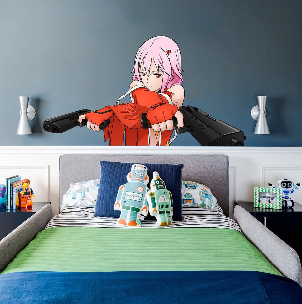 Anime Gunner Decal, Anime Gunner Sticker, Anime Gunner Wall Decor