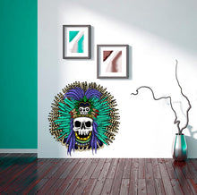 Load image into Gallery viewer, Indian Skull Decal, Indian Skull Sticker, Indian Skull Wall Decor