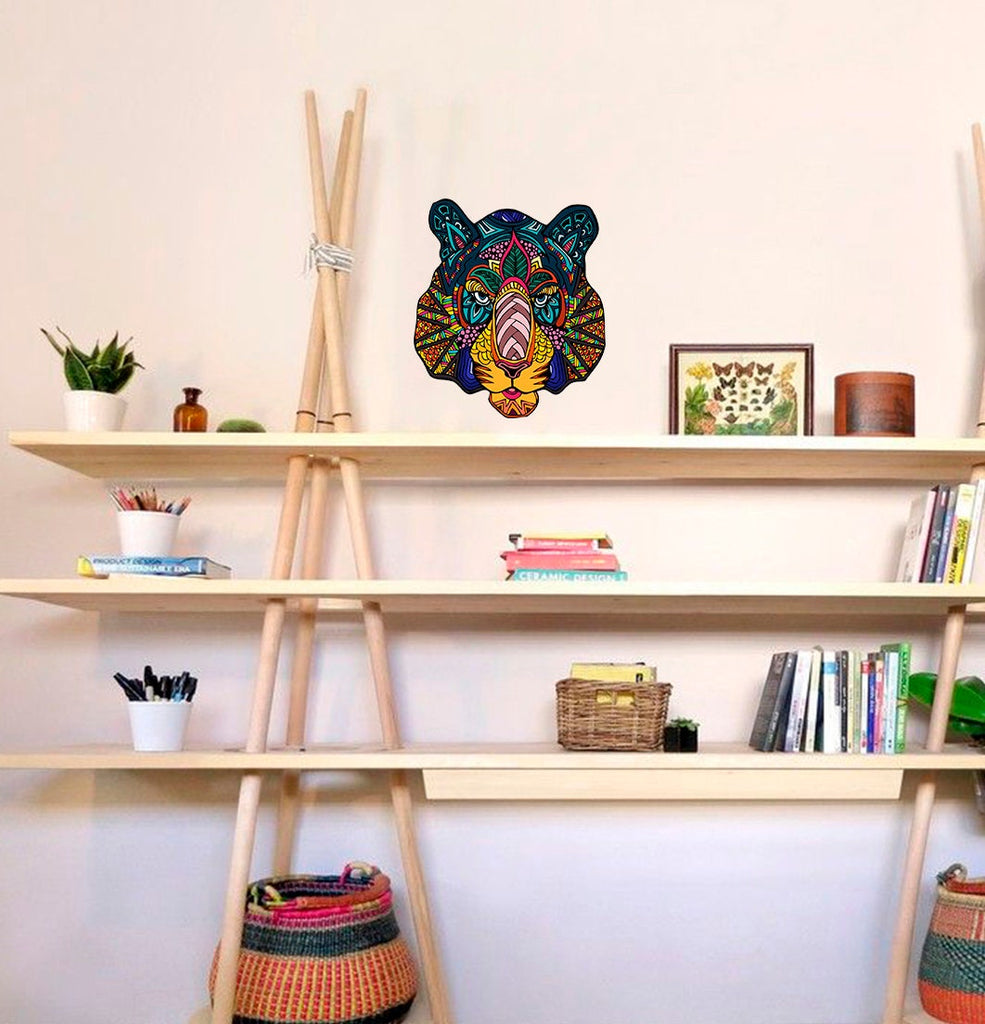 Boho Tiger Wall Decal, Boho Tiger Wall sticker, Boho Tiger wall decor
