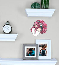 Load image into Gallery viewer, Mysterious Girl Wall Decal, Mysterious Girl Wall sticker, Mysterious Girl wall decor