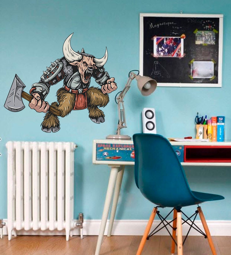 Minotaur Decal, Minotaur Sticker, Minotaur Wall Decor