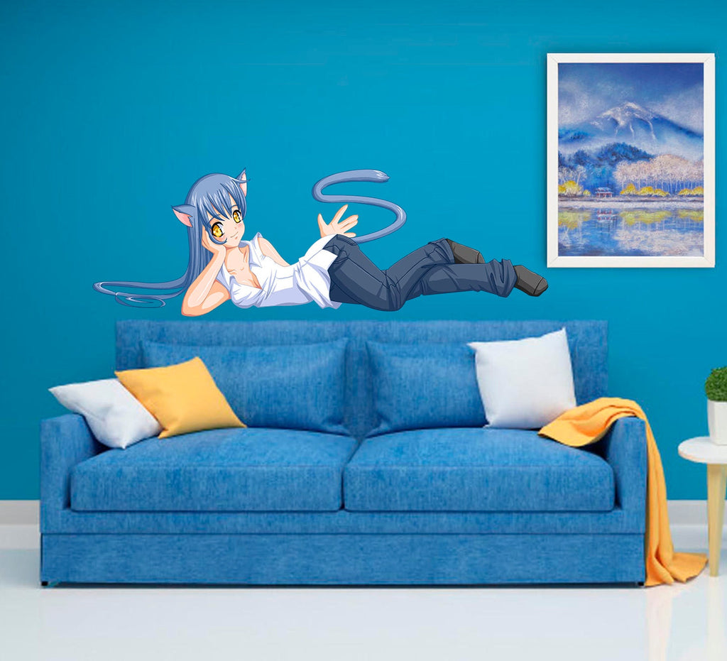 Anime Catwoman Wall Decal, Anime Catwoman Wall sticker, Anime Catwoman wall decor