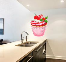 Load image into Gallery viewer, Cupcake Decal, Cupcake Sticker, Cupcake Kitchen Decor, Cupcake Bakery Decor