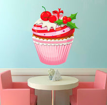 Load image into Gallery viewer, Cupcake Decal, Cupcake Sticker, Cupcake Kitchen Decor, Cupcake Bakery Decor