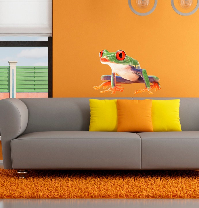 Frog Decal, Frog Sticker, Frog Wall Decor, Frog Wall Art
