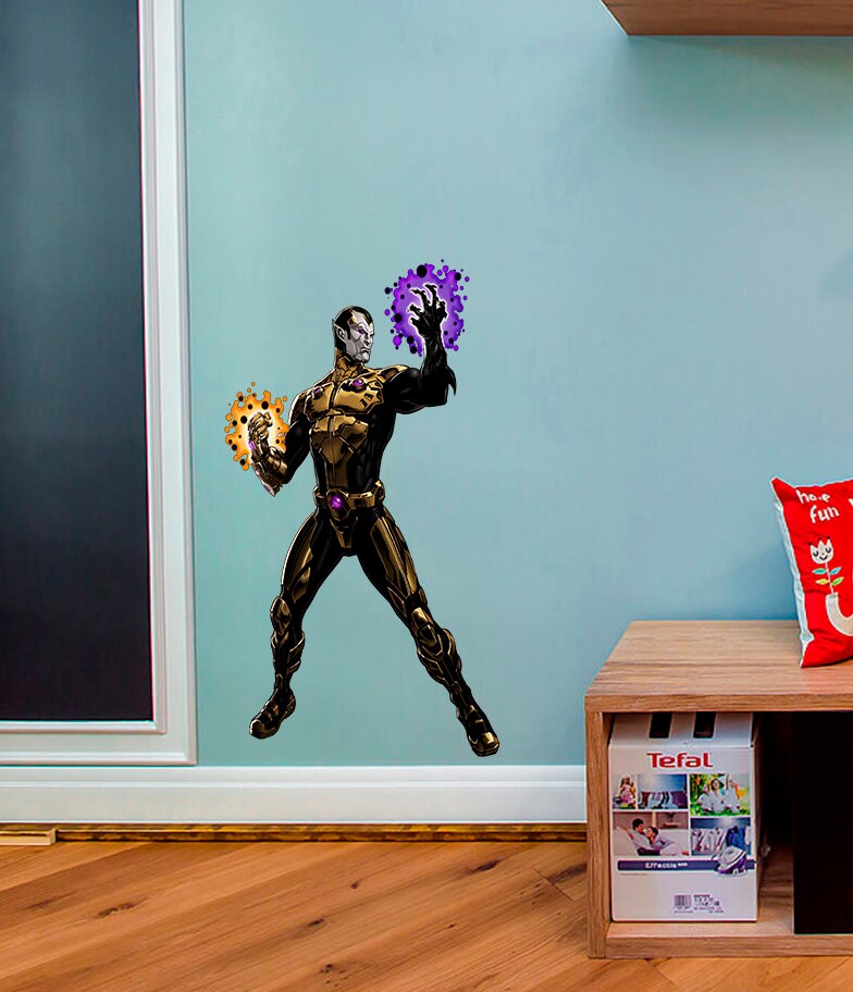 Evil Superhero Sticker, Evil Superhero Decal, Evil Superhero Wall Decor
