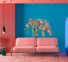 Load image into Gallery viewer, Colored Elephant Decal, Colored Elephant Sticker, Colored Elephant Decor