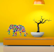 Load image into Gallery viewer, Colored Elephant Decal, Colored Elephant Sticker, Colored Elephant Decor