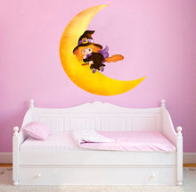 Load image into Gallery viewer, Baby Witch Decal, Baby Witch Sticker, Baby Witch Nursery Decor