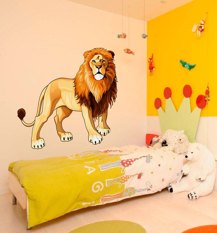 Lion Decal, Lion Sticker, Lion Wall Decor, Lion Wall Art, Lion for Nursery