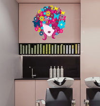 Load image into Gallery viewer, Beauty Salon Flowers Wall Decal, Beauty Salon Flowers Wall sticker, Beauty Salon Flowers wall decor