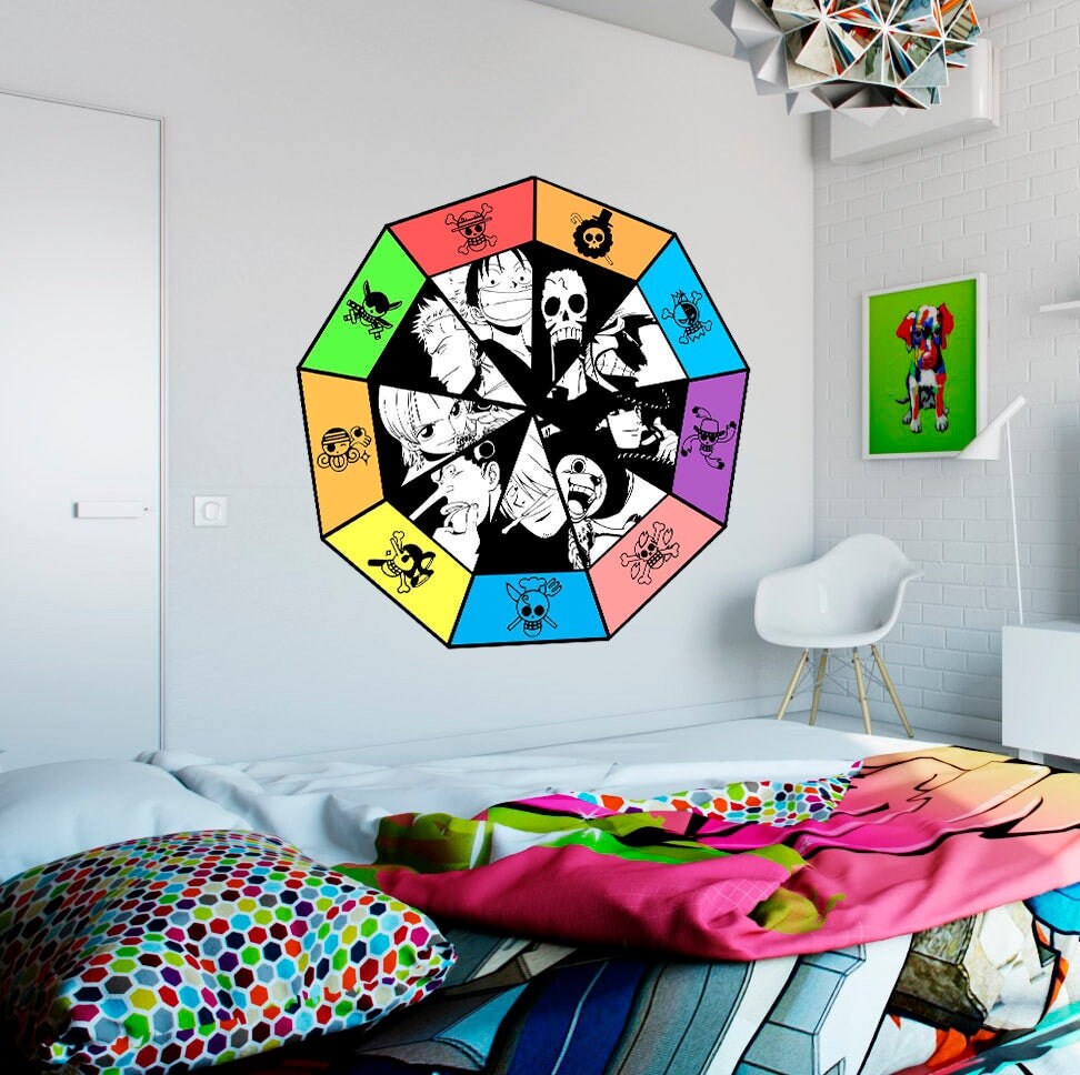 Anime Characters Decal, Anime Characters Sticker, Anime Characters Wall Decor