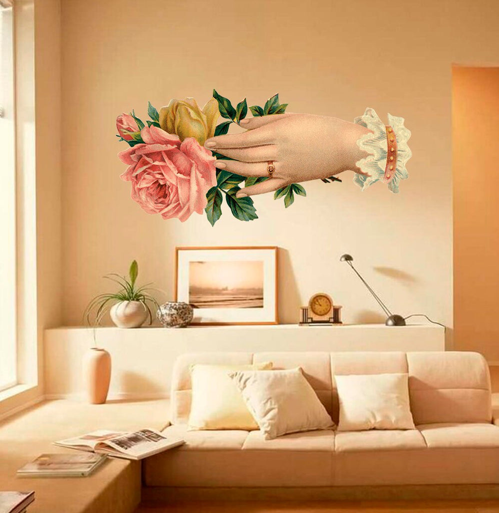 Royalty Rose Decal, Royalty Rose Sticker, Royalty Rose Wall Decor