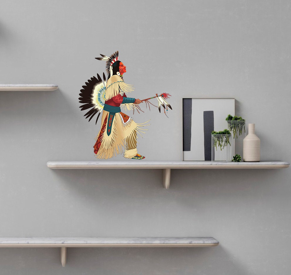 Chief Decal, Chief Sticker, Chief Inspirational Decor, Native Indian Decal