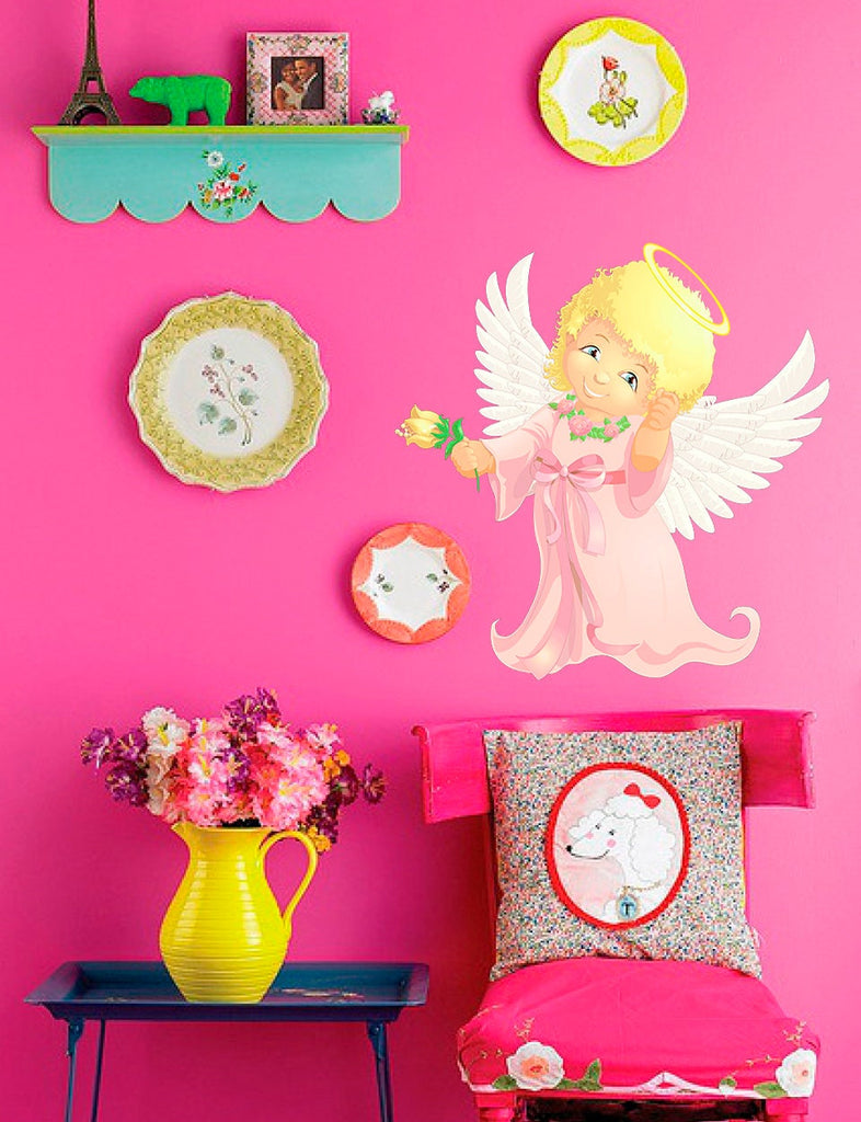 Baby Angel Decal, Baby Angel Sticker, Baby Angel Nursery Decor