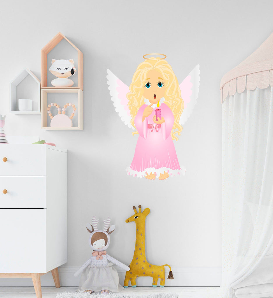 Baby Angel Nursery Decal, Baby Angel Nursery Sticker, Baby Angel Nursery Wall Decor
