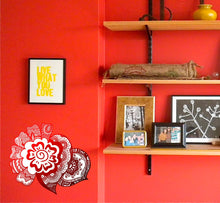 Load image into Gallery viewer, Boho Style Flowers Wall Decal, Boho Style Flowers Wall sticker, Boho Flowers wall decor