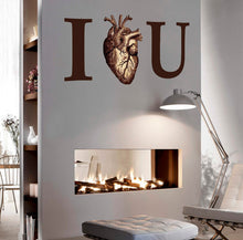 Load image into Gallery viewer, I love You Sticker, Heart Decal, Heart Sticker, Love Inspirational Decor