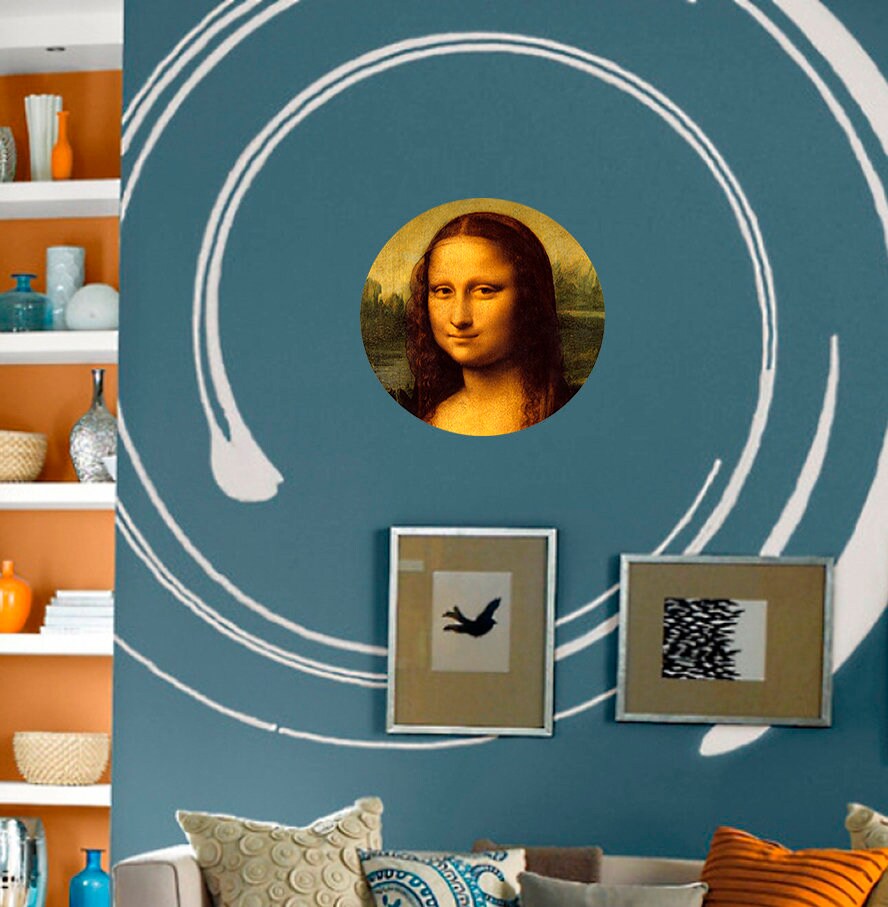 Mona Lisa Decal, Mona Lisa Sticker, Mona Lisa Wall Decor, Mona Lisa Painting