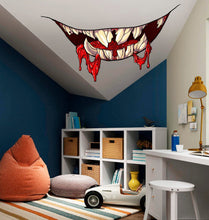 Load image into Gallery viewer, Devil Smile Decal, Devil Smile Sticker, Halloween Decor, Halloween Wall Sticker
