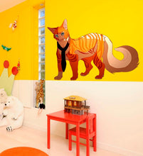Load image into Gallery viewer, Anime Cat Sticker, Anime Cat Decal, Anime Cat Wall Decor, Anime Cat Wall Art