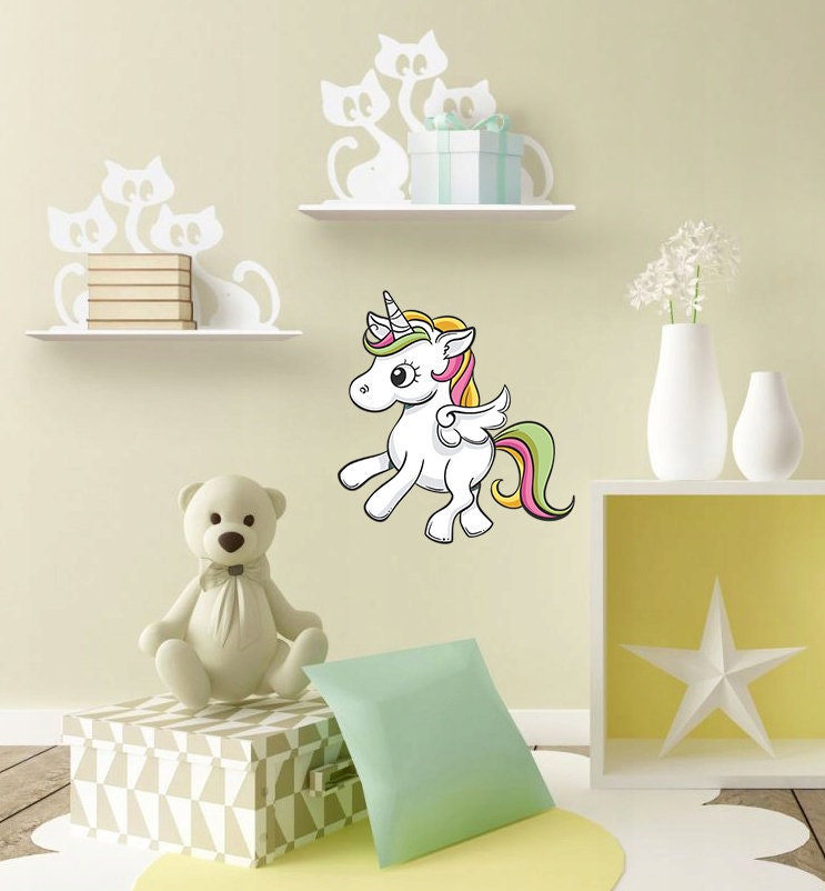 Unicorn sticker, Unicorn Decal, Unicorn For Nursery