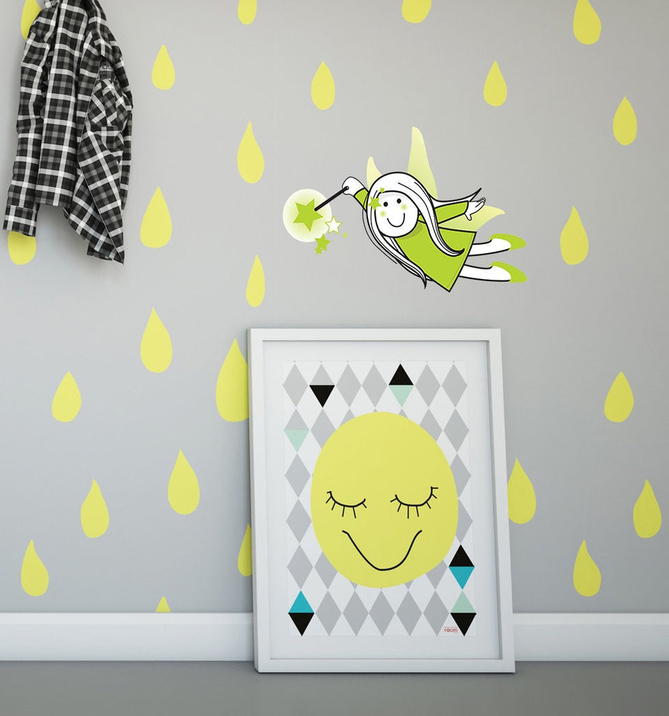 Little Fairy Sticker, Little Fairy Decal, Little Fairy Wall Art