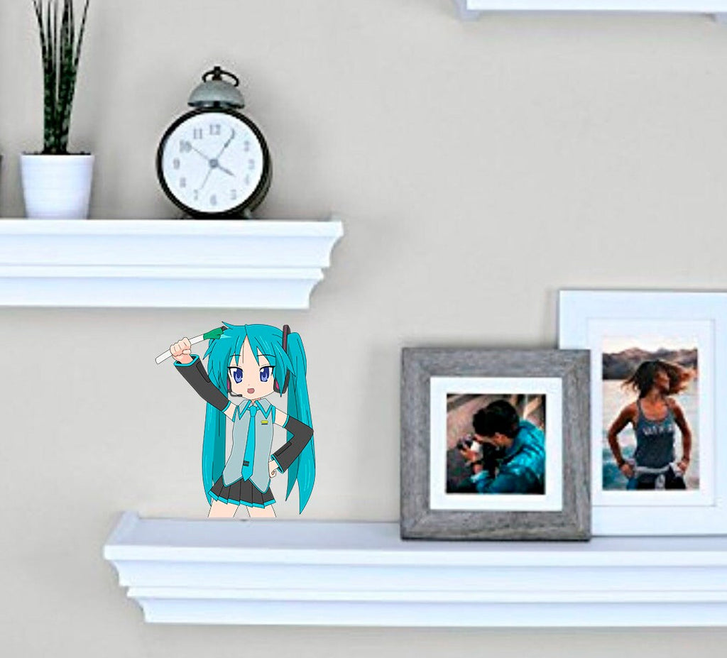 Schoolgirl Anime Decal, Schoolgirl Anime Sticker, Schoolgirl Anime Wall Decor