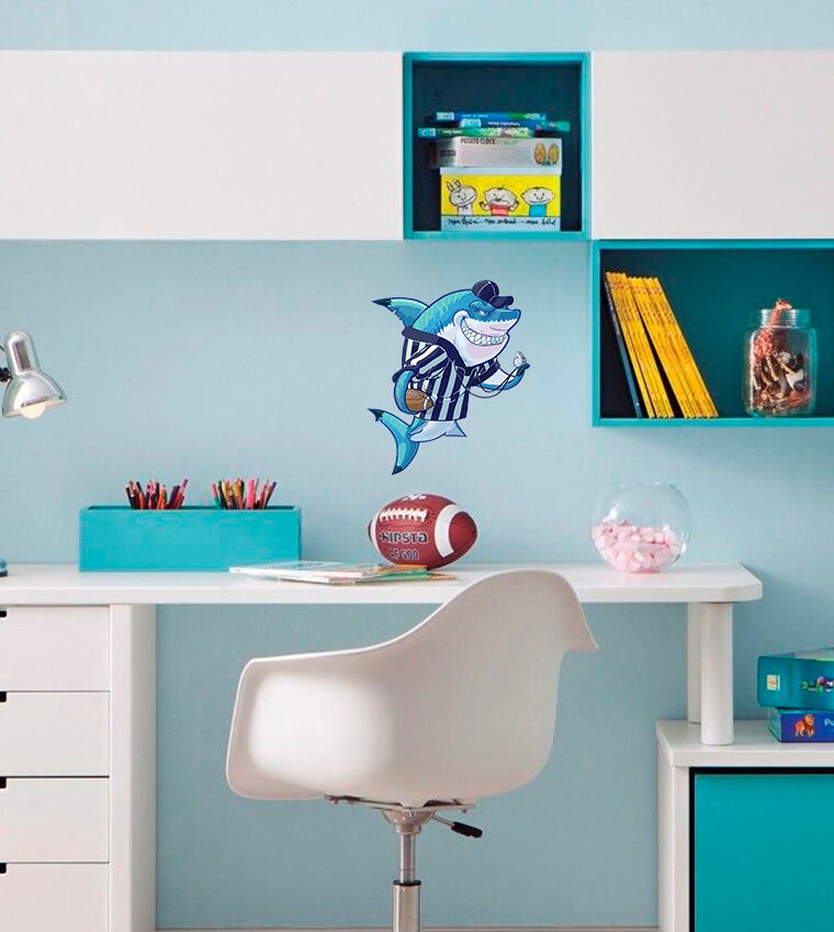 Referee Shark Decal, Referee Shark Sticker, Referee Shark Wall Decor