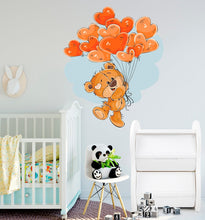 Load image into Gallery viewer, Teddy Bear Nursery Sticker, Teddy Bear Nursery Decal, Teddy Bear Nursery Wall Decor