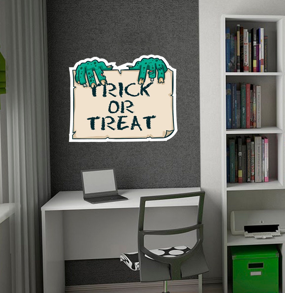 Trick Or Treat Wall Decal, Trick Or Treat Wall sticker, Trick Or Treat wall decor