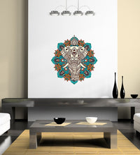 Load image into Gallery viewer, Elephant Boho Mandala Wall Decal, Elephant Boho Mandala Wall sticker, Elephant Boho Mandala wall decor