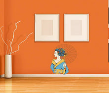 Load image into Gallery viewer, Geisha Sticker, Geisha Decal, Geisha Wall Art